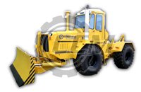 Трактор-тягач 12-04Т с универсальным отвалом и гидрокрюком